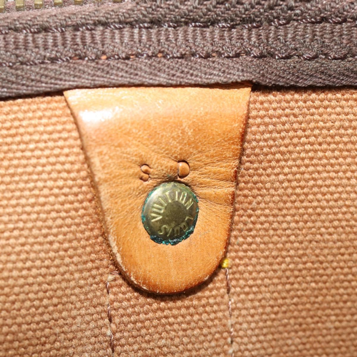 LOUIS VUITTON Monogram Keepall 55 Boston Bag M41424 LV Auth 183454
