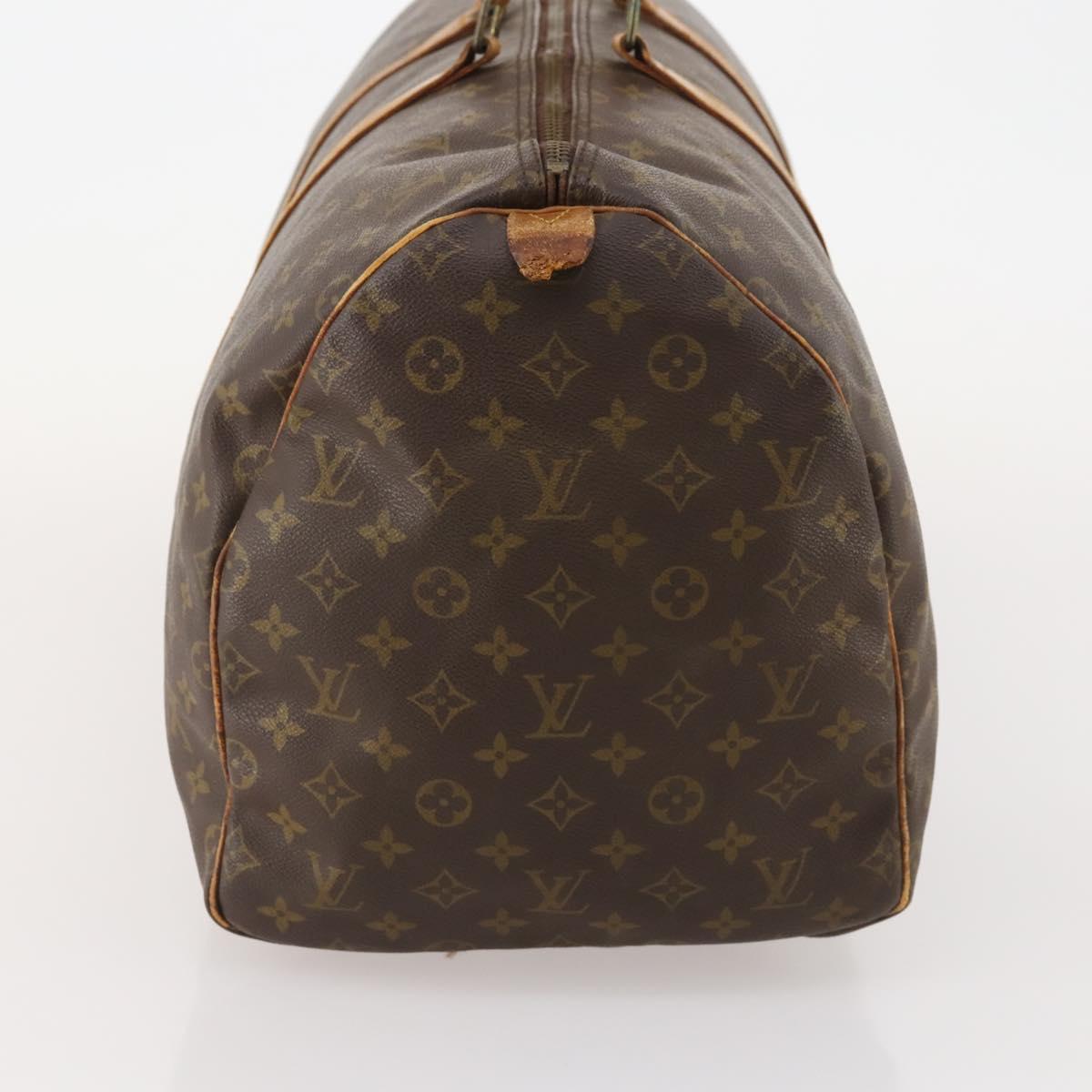 LOUIS VUITTON Monogram Keepall 55 Boston Bag M41424 LV Auth 183454
