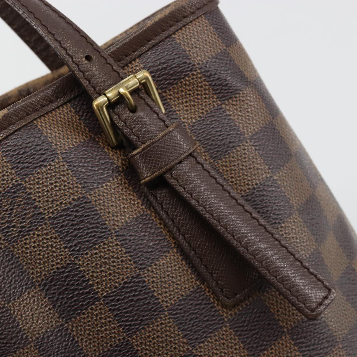 LOUIS VUITTON Damier Ebene Marais Shoulder Bag N42240 LV Auth 183460