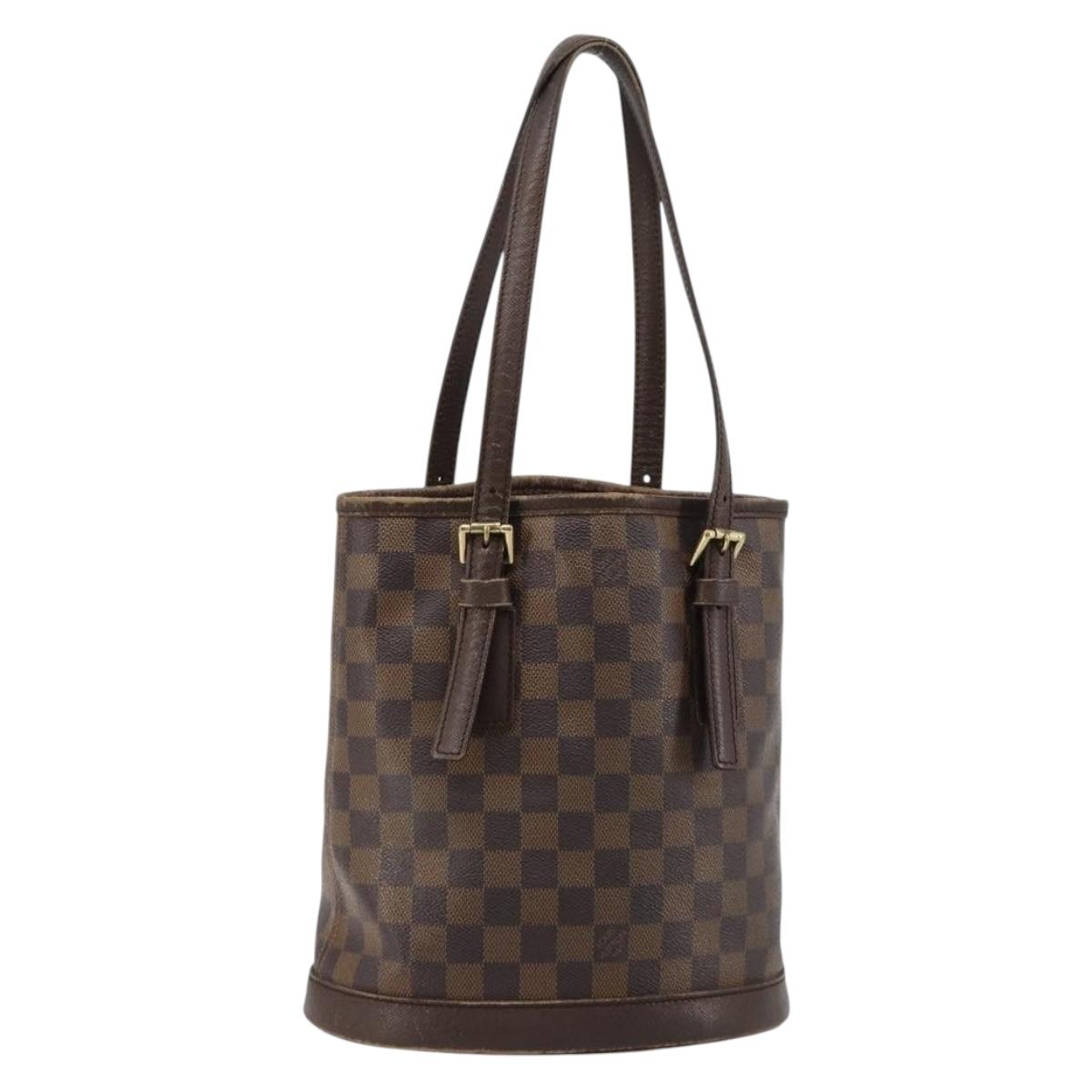 LOUIS VUITTON Damier Ebene Marais Shoulder Bag N42240 LV Auth 183460