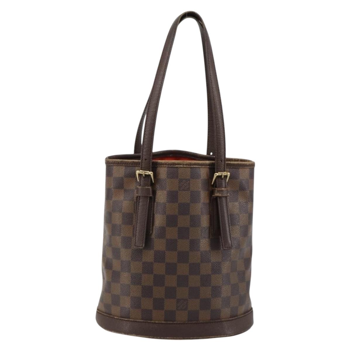 LOUIS VUITTON Damier Ebene Marais Shoulder Bag N42240 LV Auth 183460