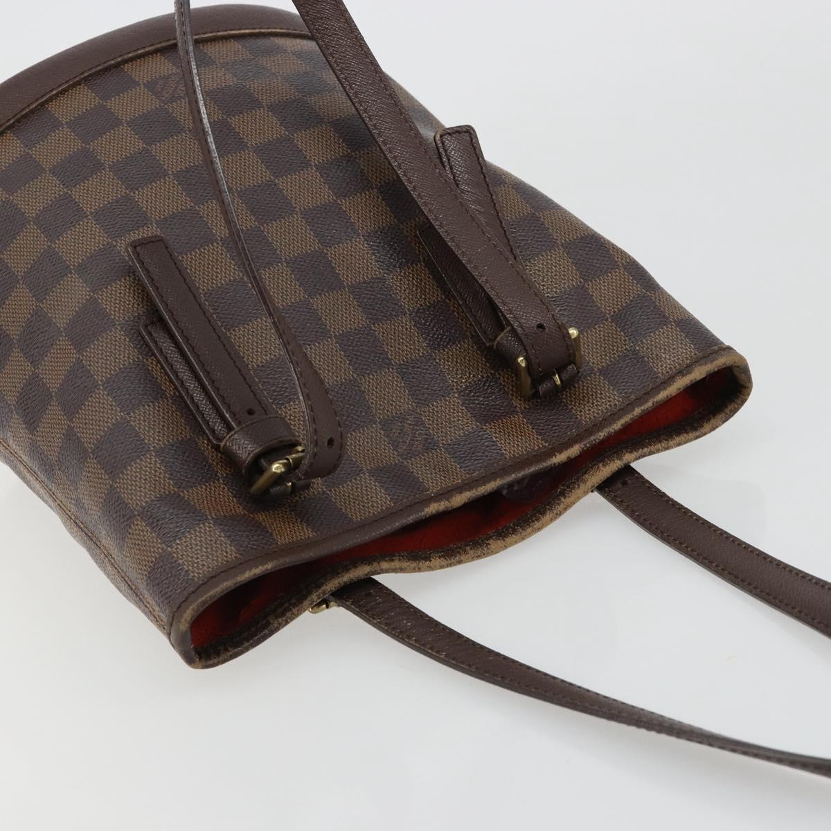LOUIS VUITTON Damier Ebene Marais Shoulder Bag N42240 LV Auth 183460