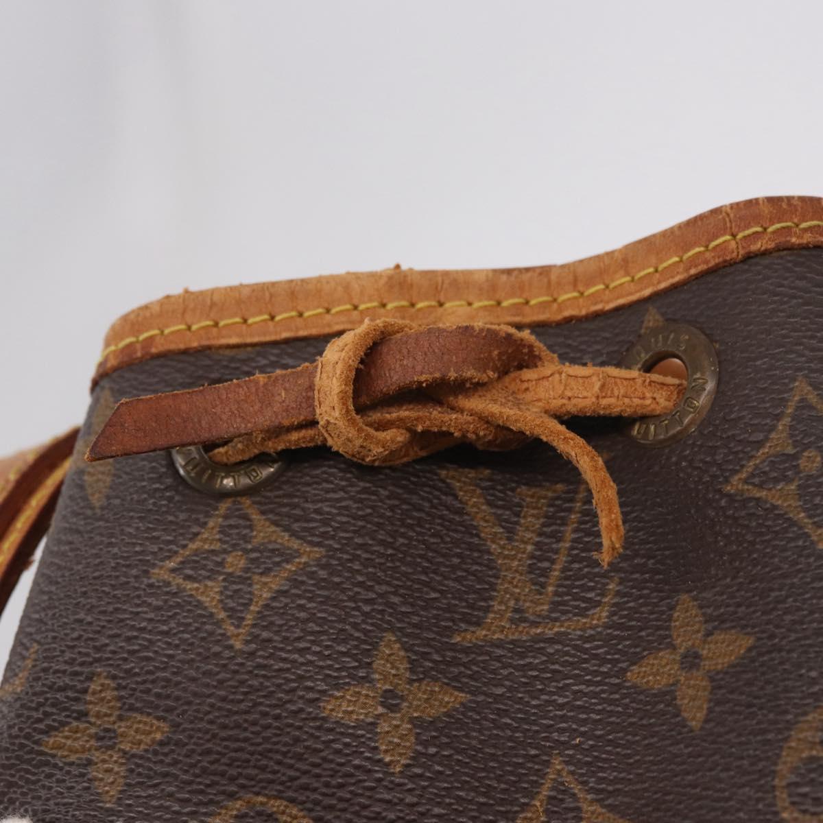 LOUIS VUITTON Monogram Petit Noe Shoulder Bag M42226 LV Auth 183473