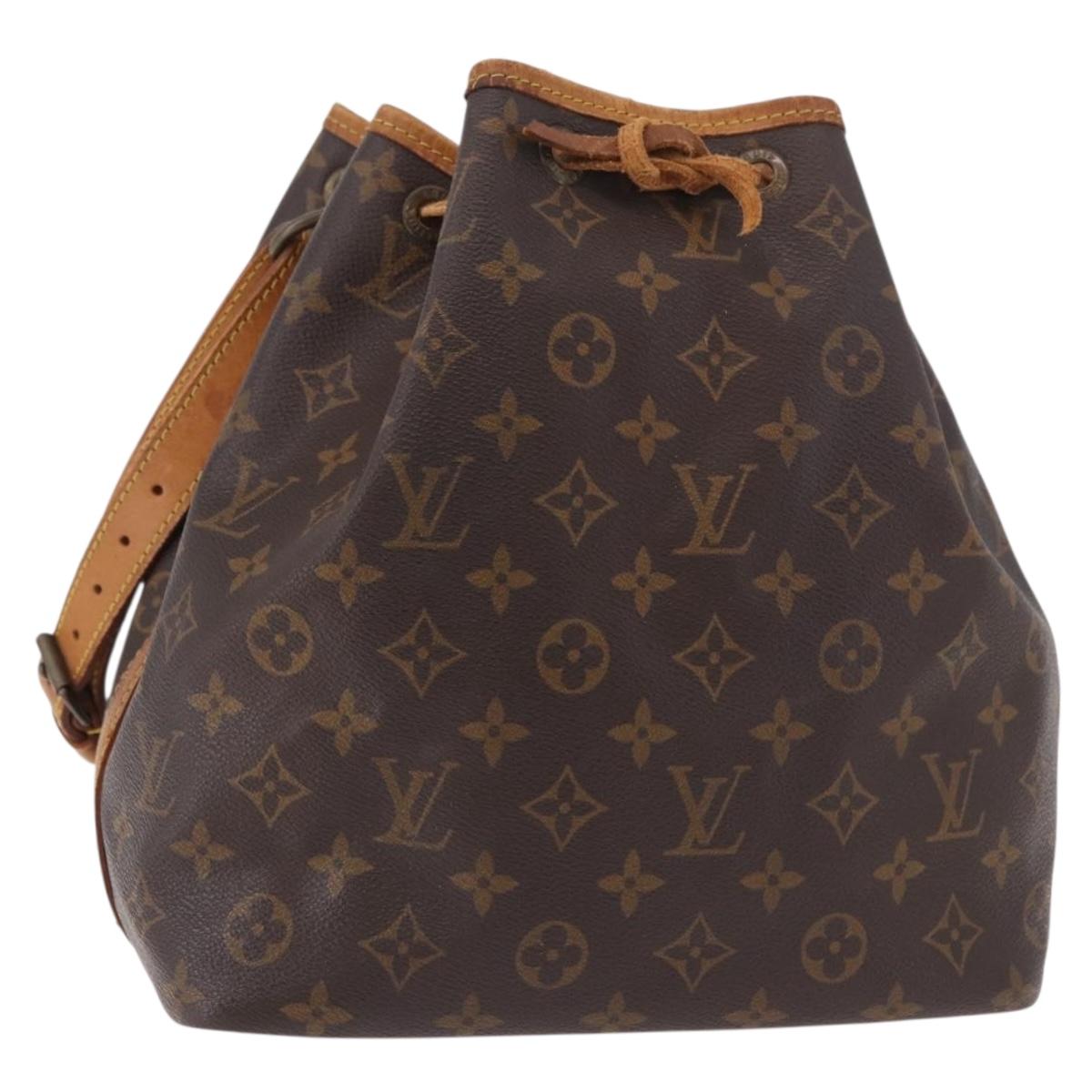 LOUIS VUITTON Monogram Petit Noe Shoulder Bag M42226 LV Auth 183473