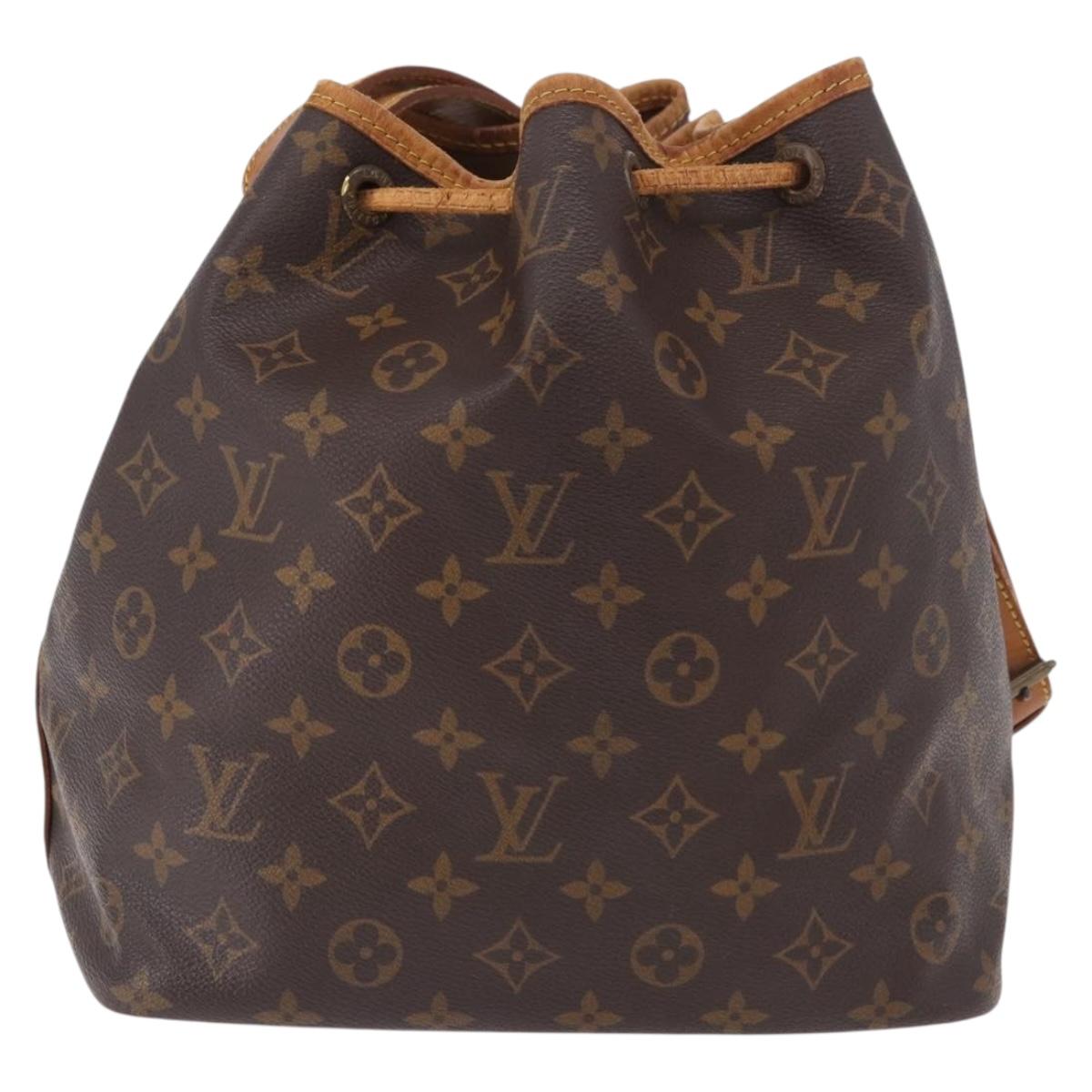 LOUIS VUITTON Monogram Petit Noe Shoulder Bag M42226 LV Auth 183473