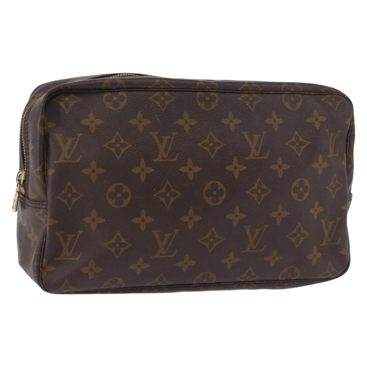 LOUIS VUITTON Monogram Trousse Toilette 28 Clutch Bag M47522 LV Auth 183477