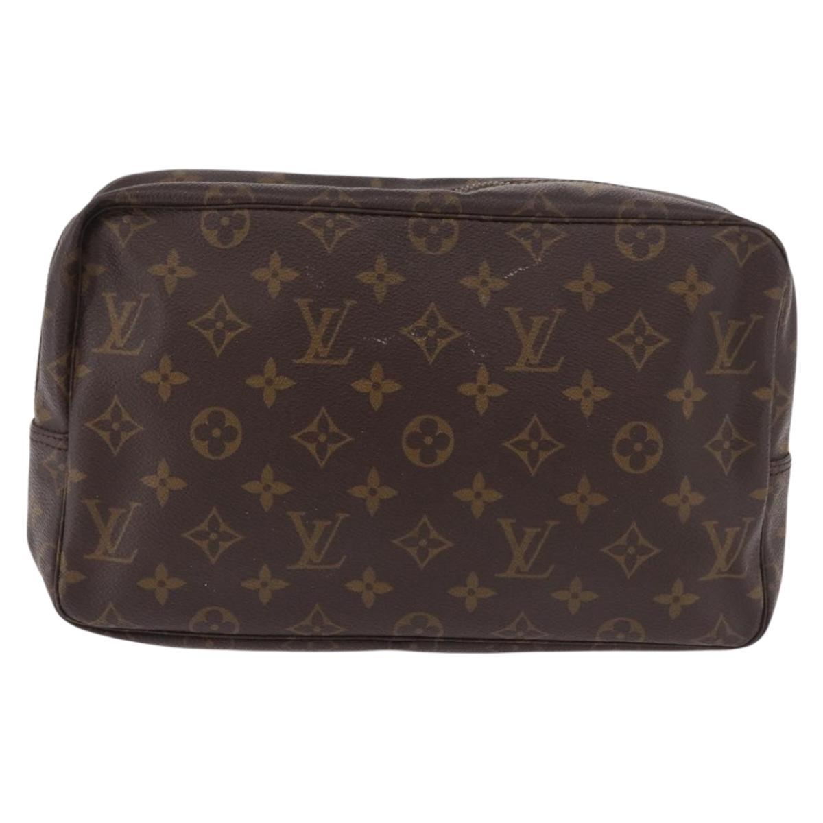 LOUIS VUITTON Monogram Trousse Toilette 28 Clutch Bag M47522 LV Auth 183477