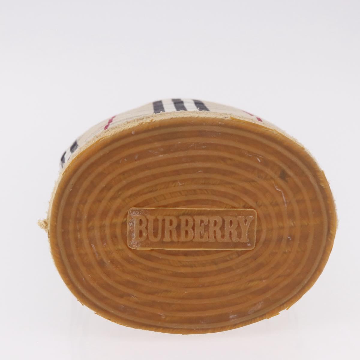 BURBERRY Nova Check Shoulder Bag Canvas Beige Auth 183481