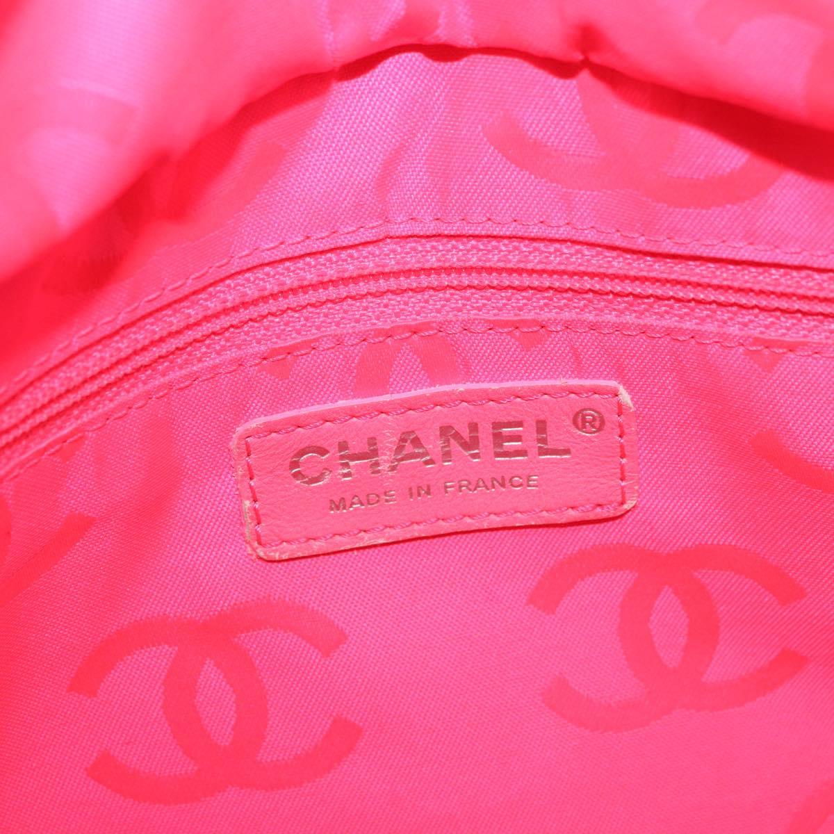 CHANEL Cambon Line Matelasse Tote Bag Leather Black Silver CC Auth 183487M