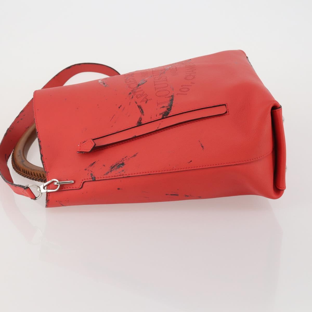 LOUIS VUITTON Parnasea Bagatelle Bag Leather 2way Capusine M94352 LV Auth 183489