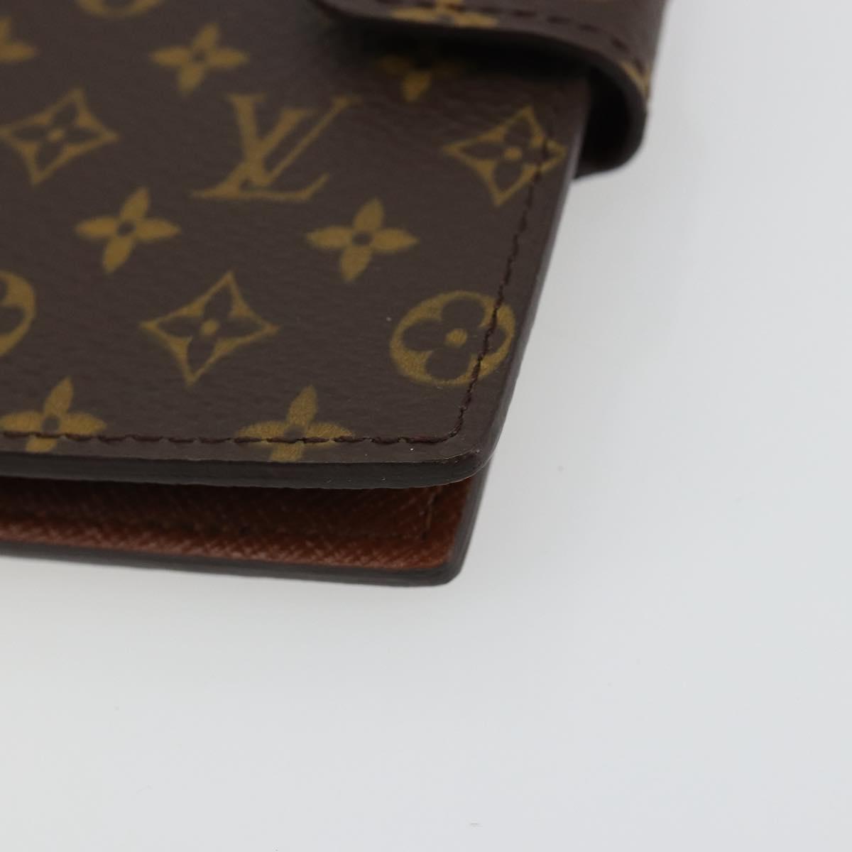 LOUIS VUITTON Monogram Agenda Mini Day Planner Cover R20007 LV Auth 183497V