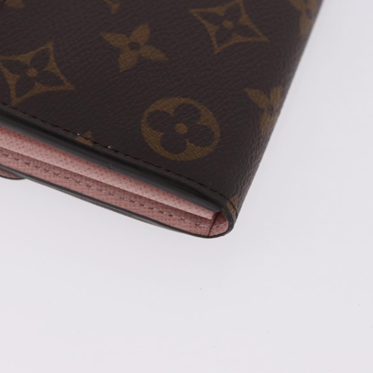 LOUIS VUITTON Portefeuille Sarah Long Wallet Rose Valerine M62235 Auth 183508M