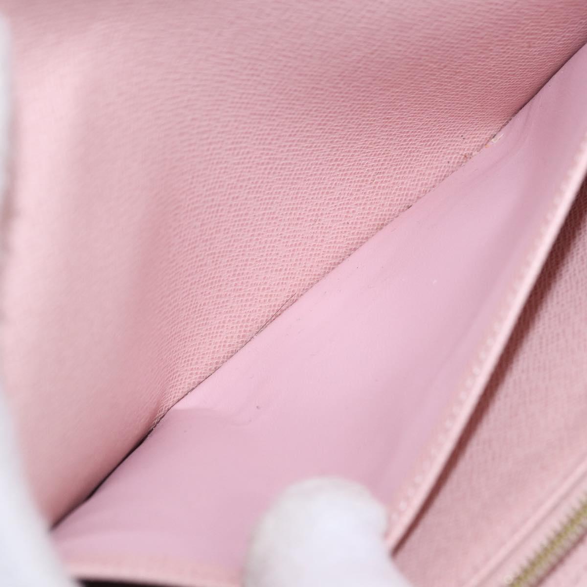 LOUIS VUITTON Portefeuille Sarah Long Wallet Rose Valerine M62235 Auth 183508M