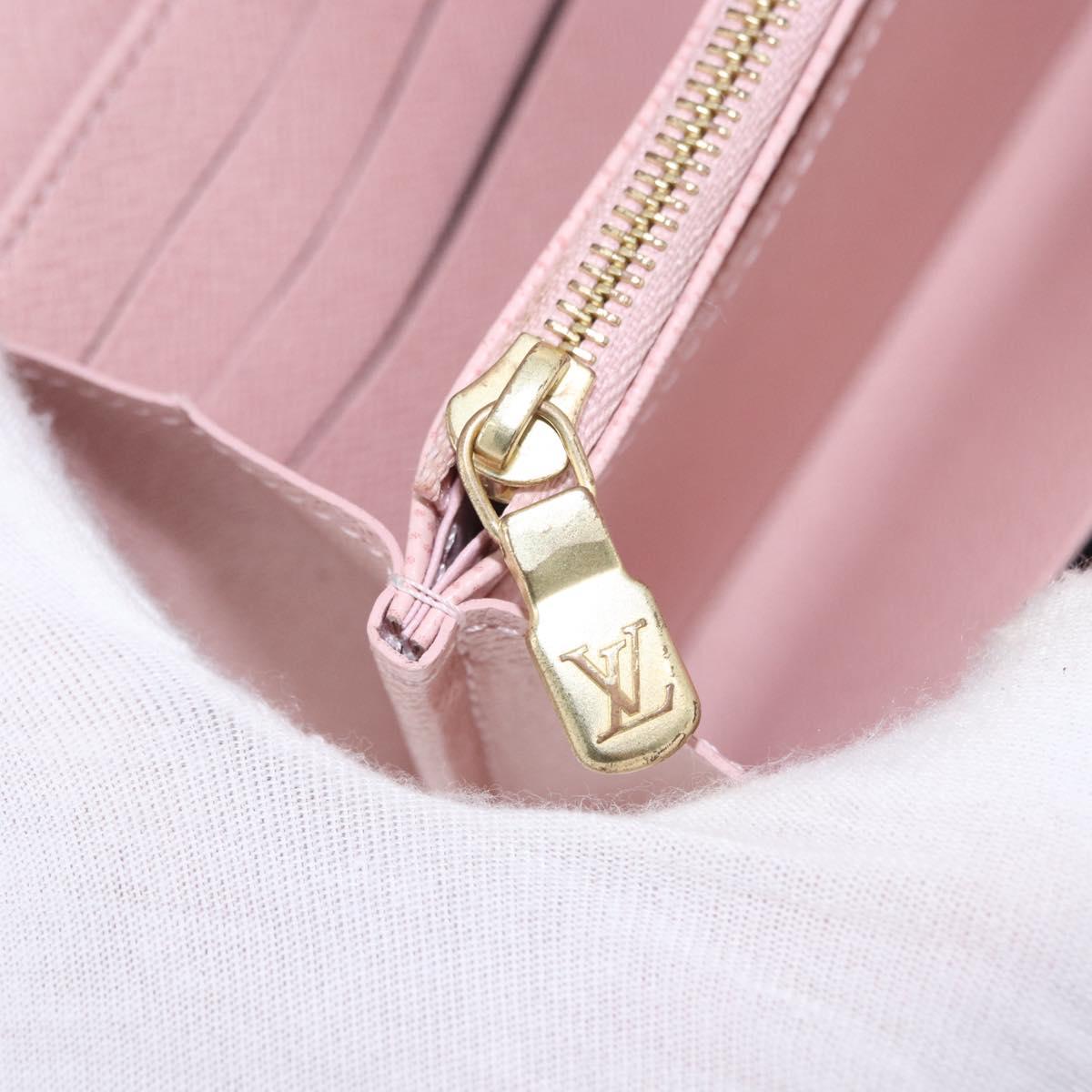 LOUIS VUITTON Portefeuille Sarah Long Wallet Rose Valerine M62235 Auth 183508M