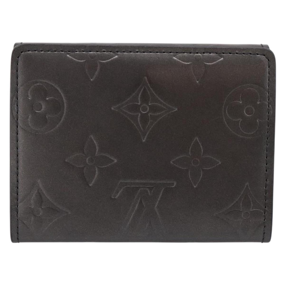 LOUIS VUITTON Monogram Mat Ludlow Coin Purse Noir M65122 LV Auth 183510A