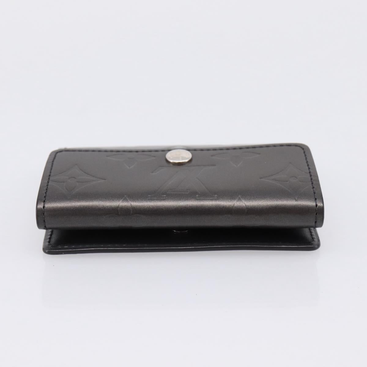 LOUIS VUITTON Monogram Mat Ludlow Coin Purse Noir M65122 LV Auth 183510A