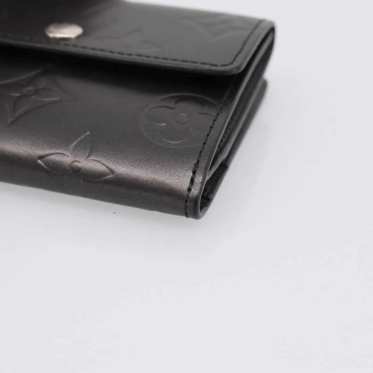 LOUIS VUITTON Monogram Mat Ludlow Coin Purse Noir M65122 LV Auth 183510A
