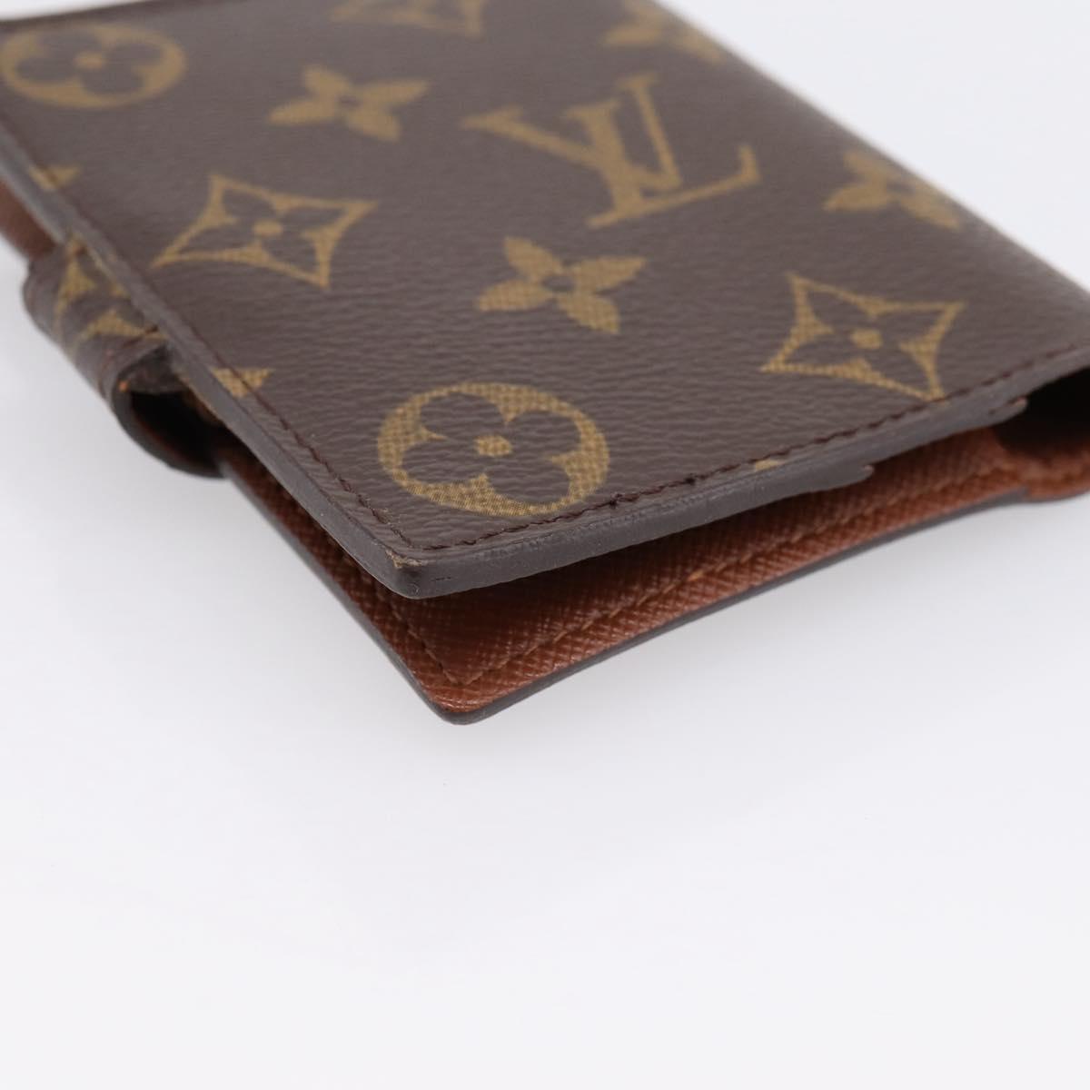 LOUIS VUITTON Monogram Agenda Mini Day Planner Cover R20007 LV Auth 183511