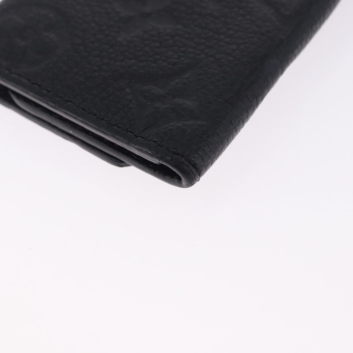 LOUIS VUITTON Monogram Empreinte Multicles 6 Key Case Black M64421 Auth 183514A