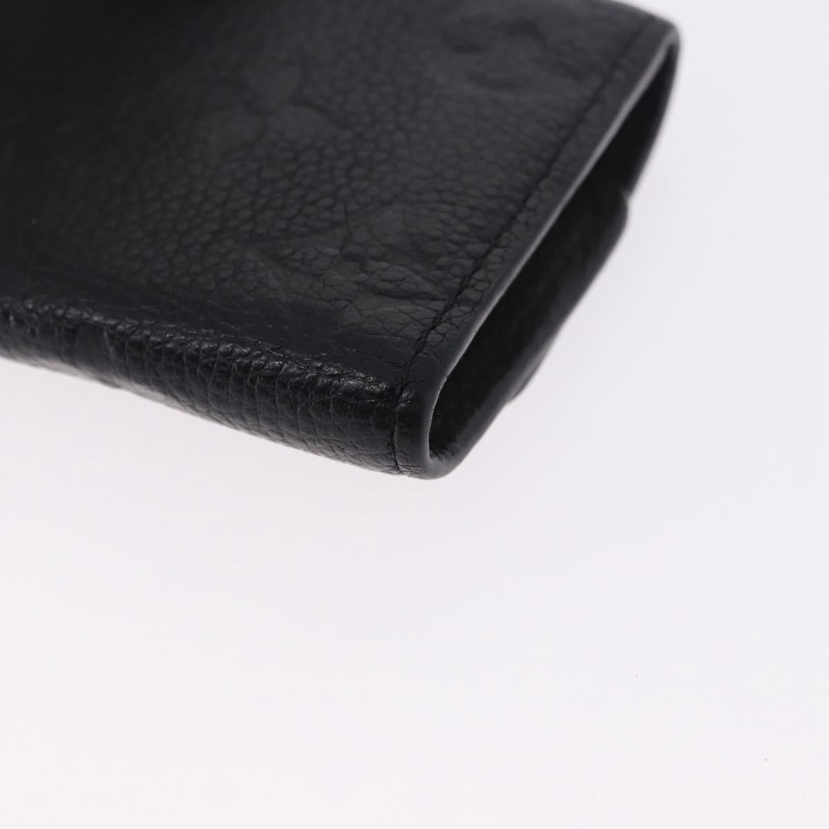 LOUIS VUITTON Monogram Empreinte Multicles 6 Key Case Black M64421 Auth 183514A