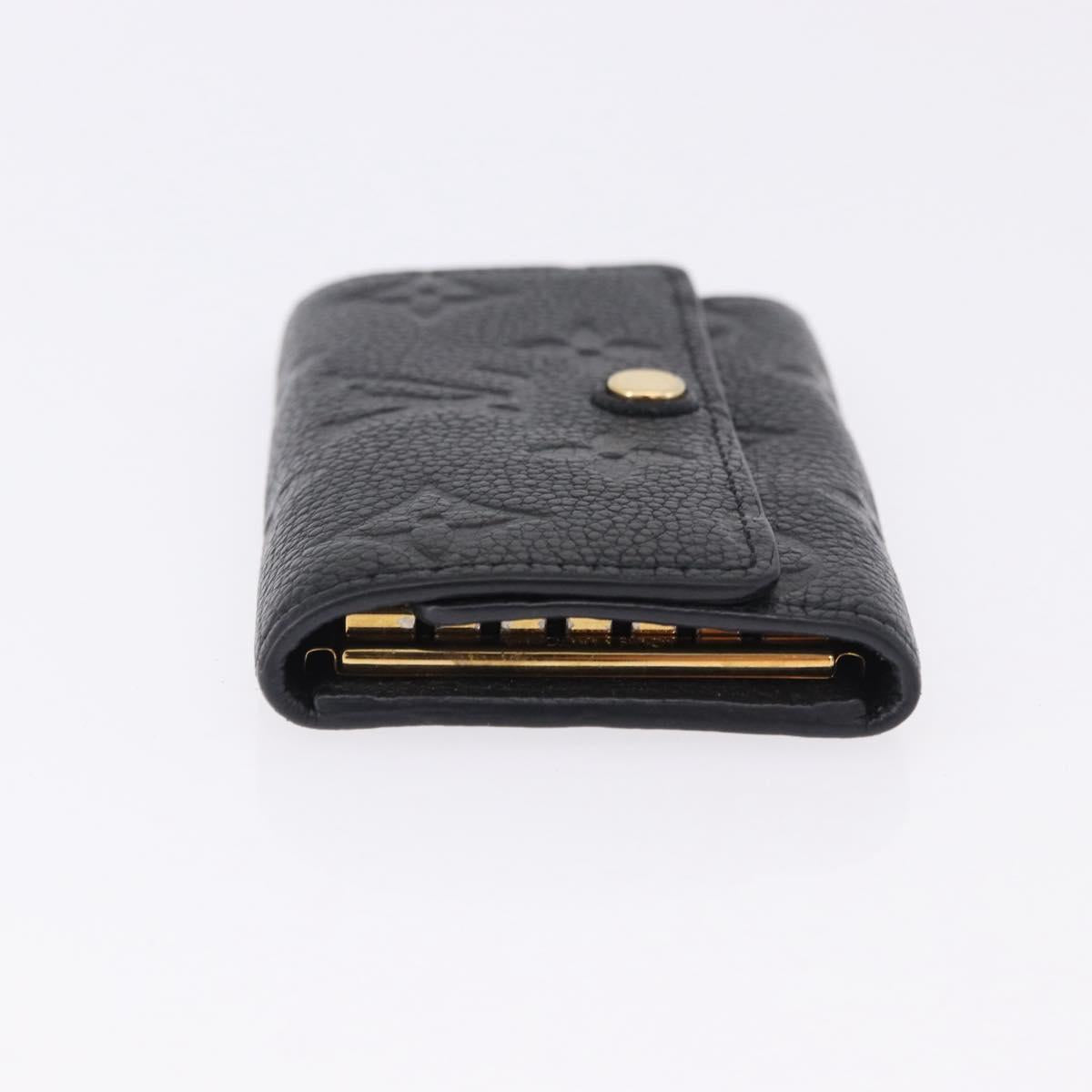LOUIS VUITTON Monogram Empreinte Multicles 6 Key Case Black M64421 Auth 183514A
