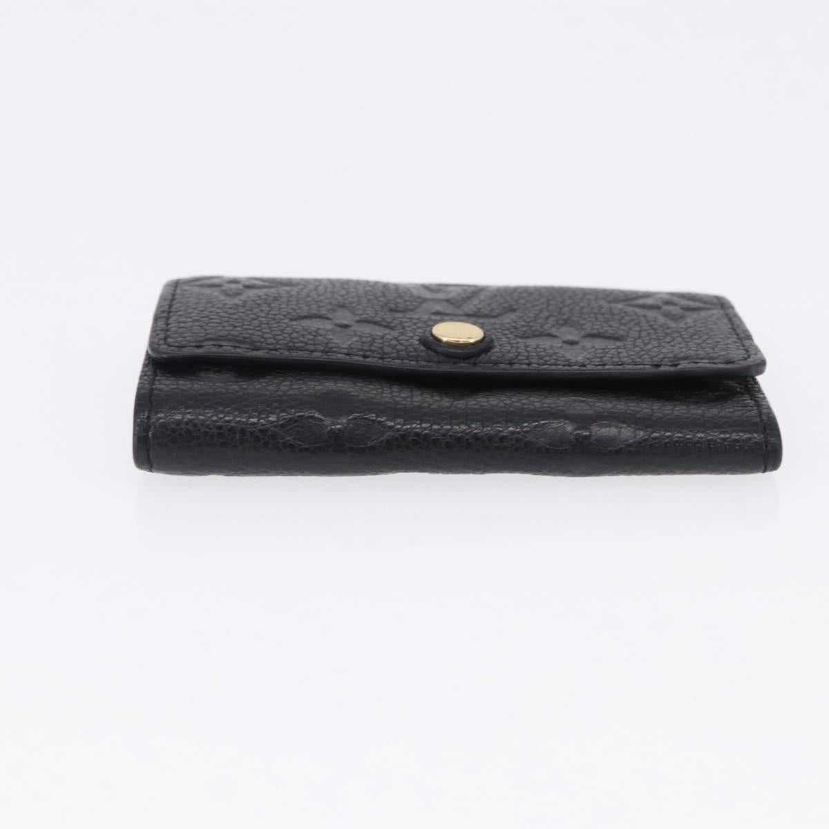 LOUIS VUITTON Monogram Empreinte Multicles 6 Key Case Black M64421 Auth 183514A