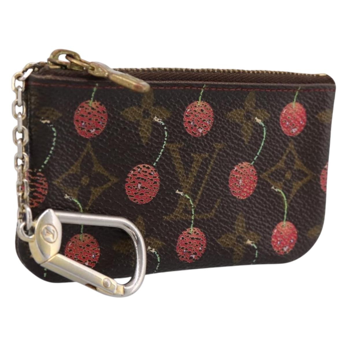 LOUIS VUITTON Monogram Cherry Pochette Cles Coin Purse M95042 LV Auth 183516
