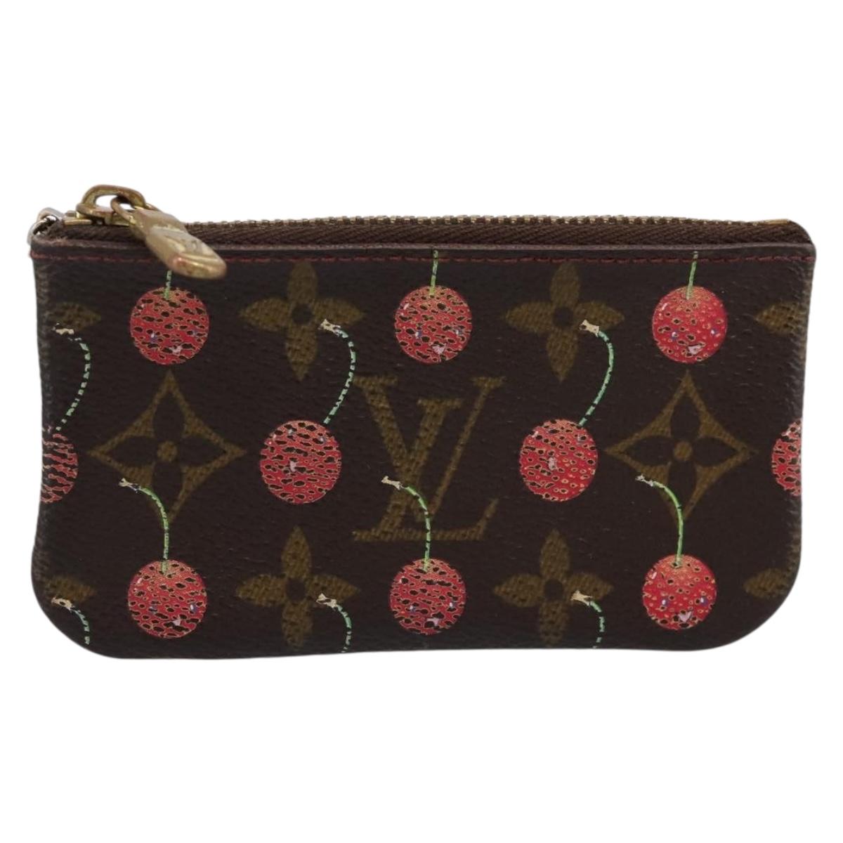 LOUIS VUITTON Monogram Cherry Pochette Cles Coin Purse M95042 LV Auth 183516
