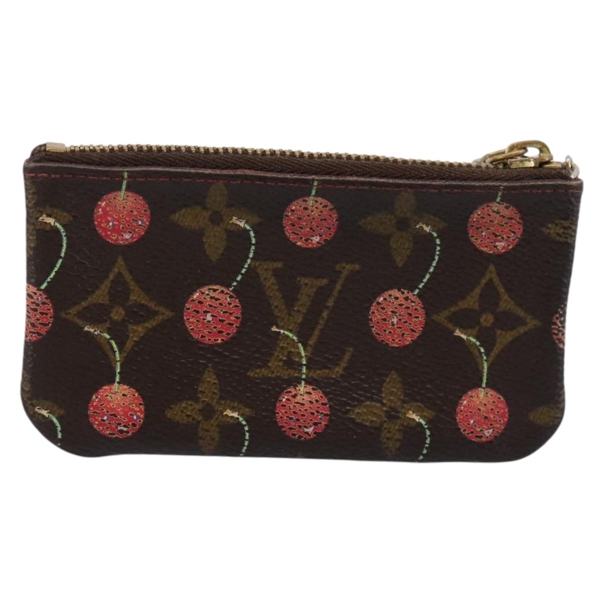 LOUIS VUITTON Monogram Cherry Pochette Cles Coin Purse M95042 LV Auth 183516