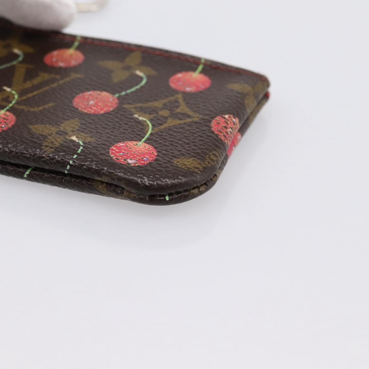 LOUIS VUITTON Monogram Cherry Pochette Cles Coin Purse M95042 LV Auth 183516
