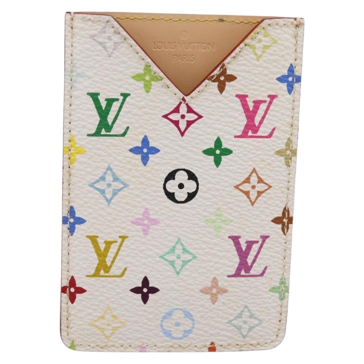 LOUIS VUITTON Monogram Multicolor Etui Hand Mirror White M92651 LV Auth 183518A