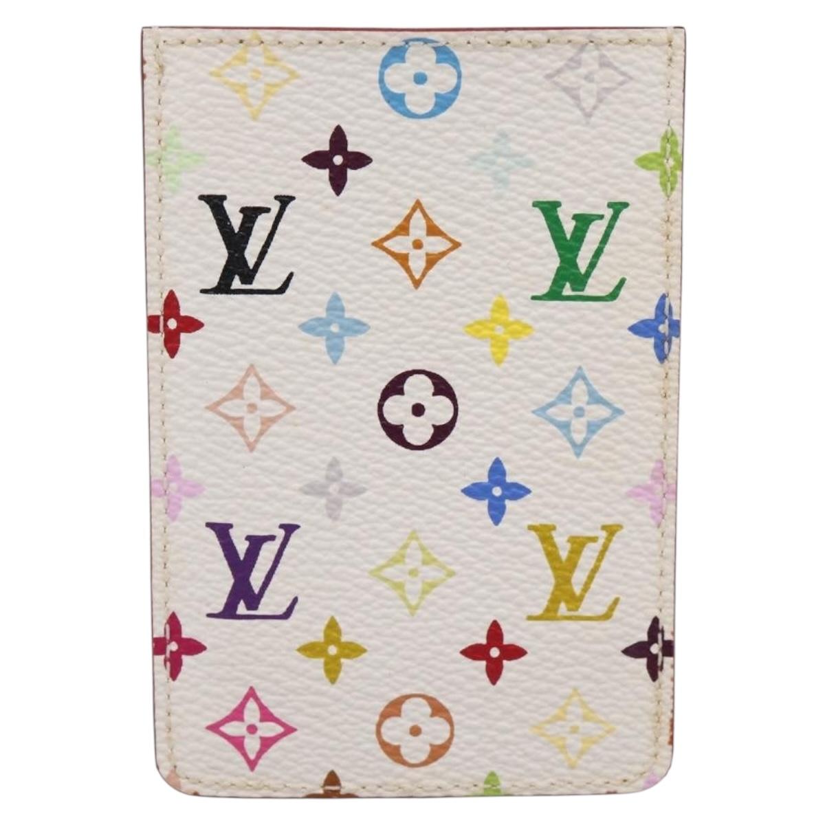 LOUIS VUITTON Monogram Multicolor Etui Hand Mirror White M92651 LV Auth 183518A