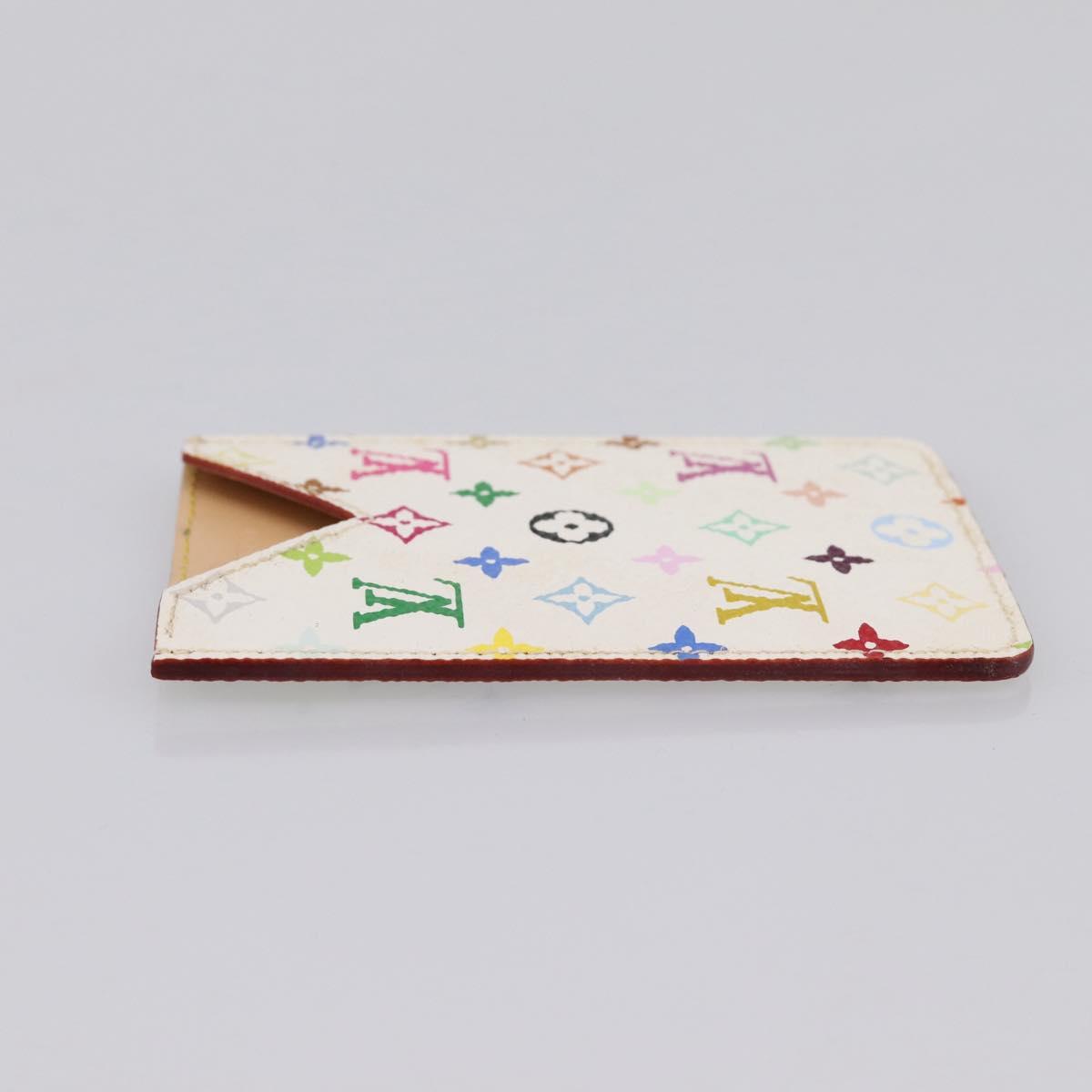 LOUIS VUITTON Monogram Multicolor Etui Hand Mirror White M92651 LV Auth 183518A