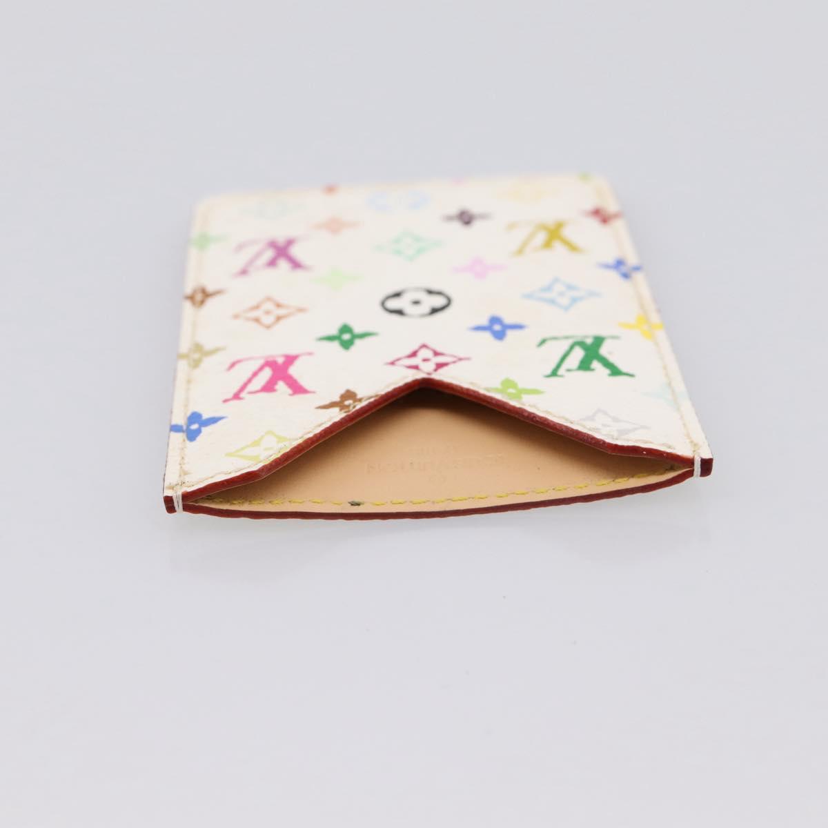 LOUIS VUITTON Monogram Multicolor Etui Hand Mirror White M92651 LV Auth 183518A