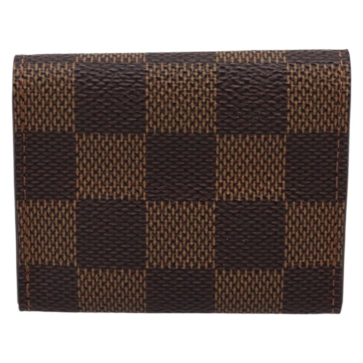 LOUIS VUITTON Damier Ebene Bouton De Manchette Case Cuff Case LV Auth 183519