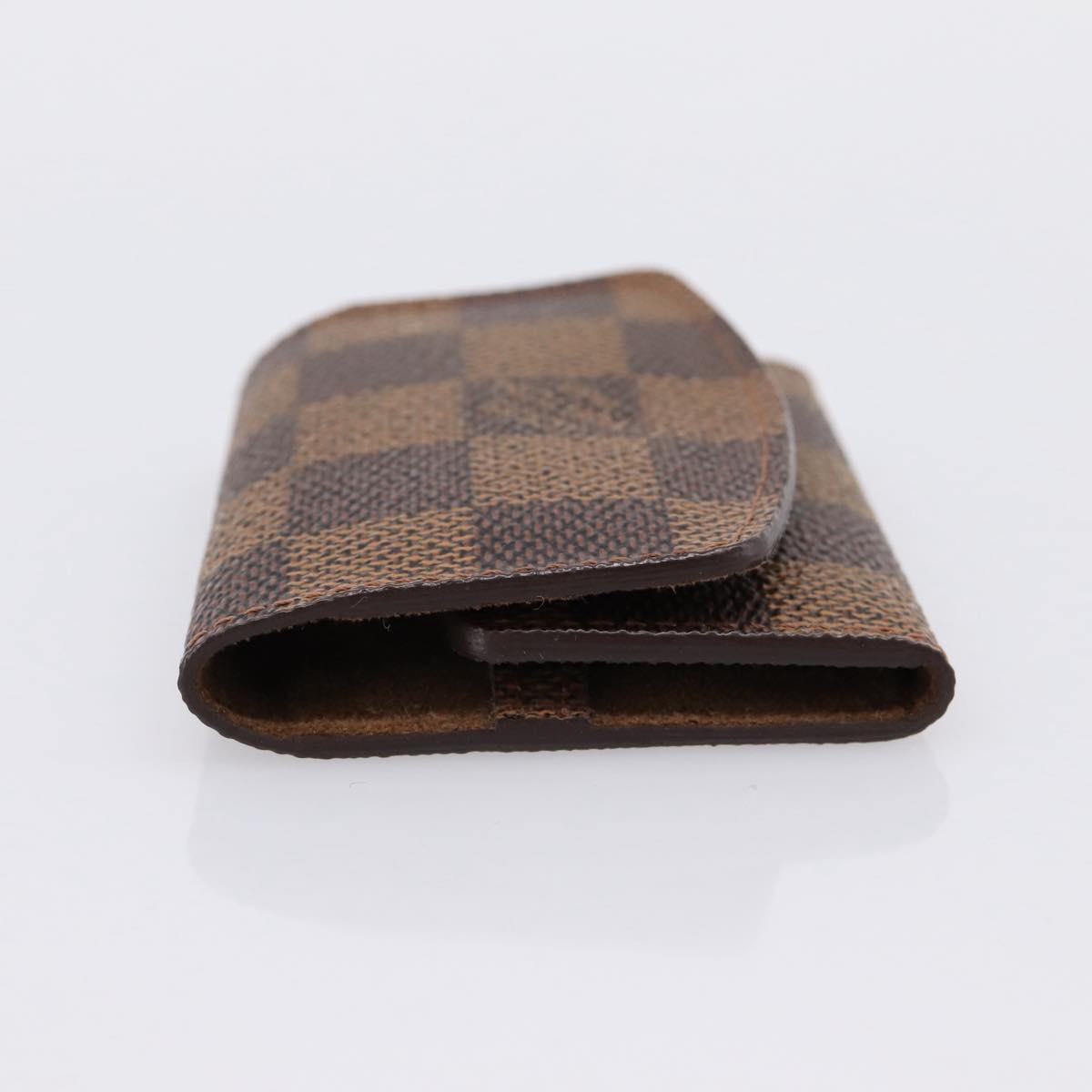 LOUIS VUITTON Damier Ebene Bouton De Manchette Case Cuff Case LV Auth 183519