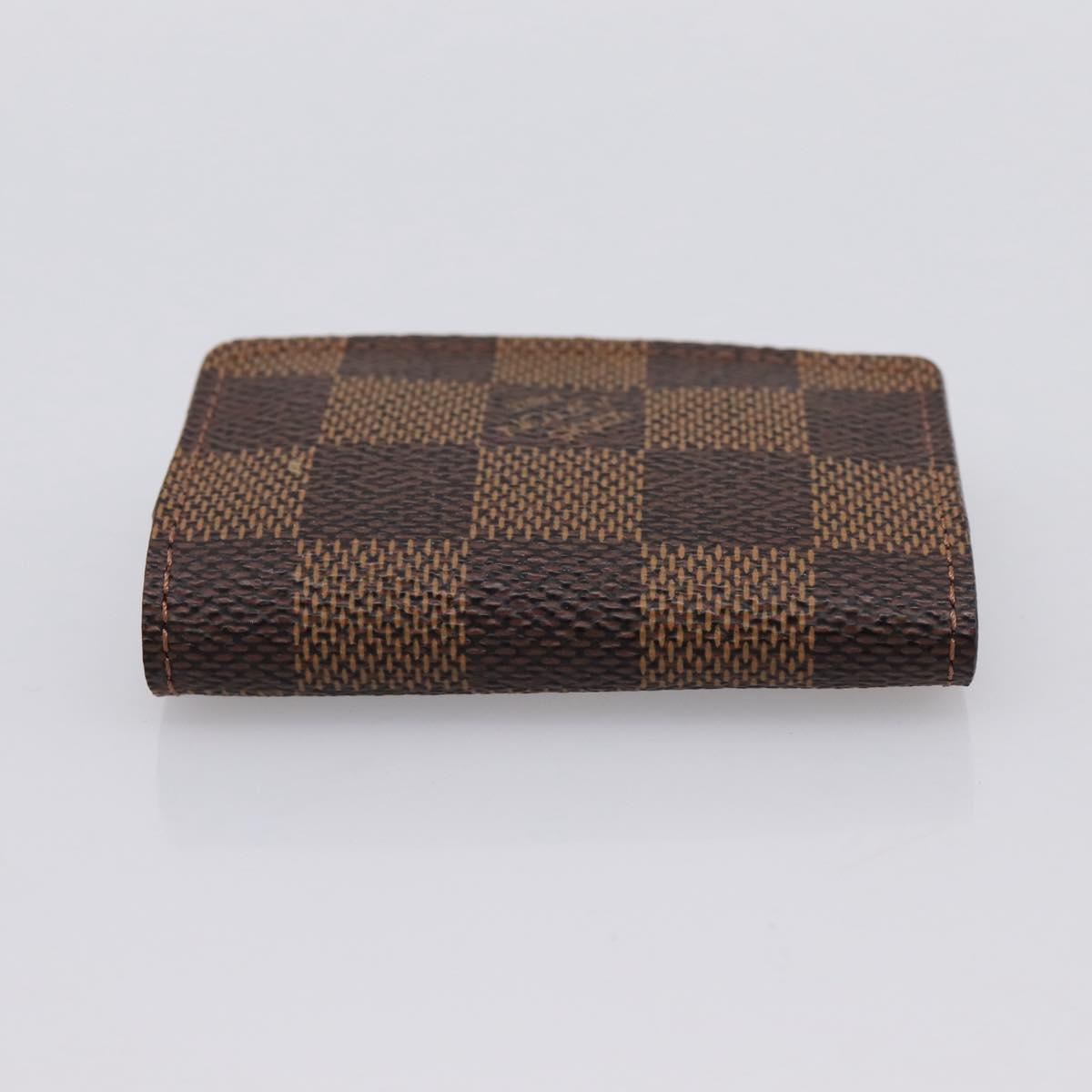 LOUIS VUITTON Damier Ebene Bouton De Manchette Case Cuff Case LV Auth 183519