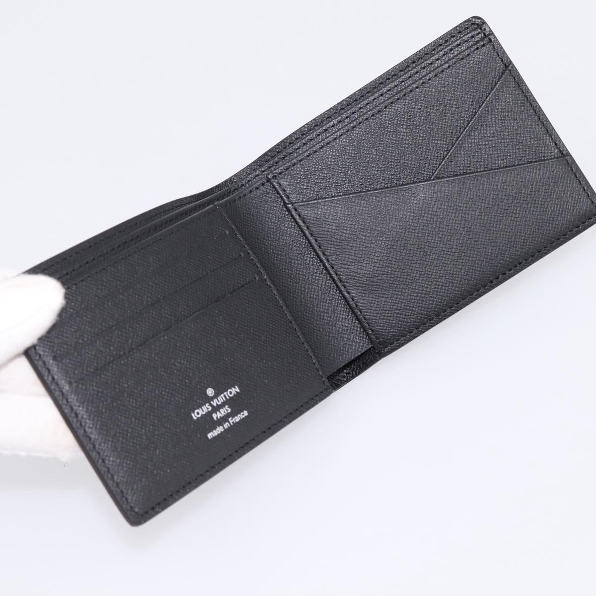 LOUIS VUITTON Monogram Eclipse Portefeuille Multipull M61695 LV Auth 183522M