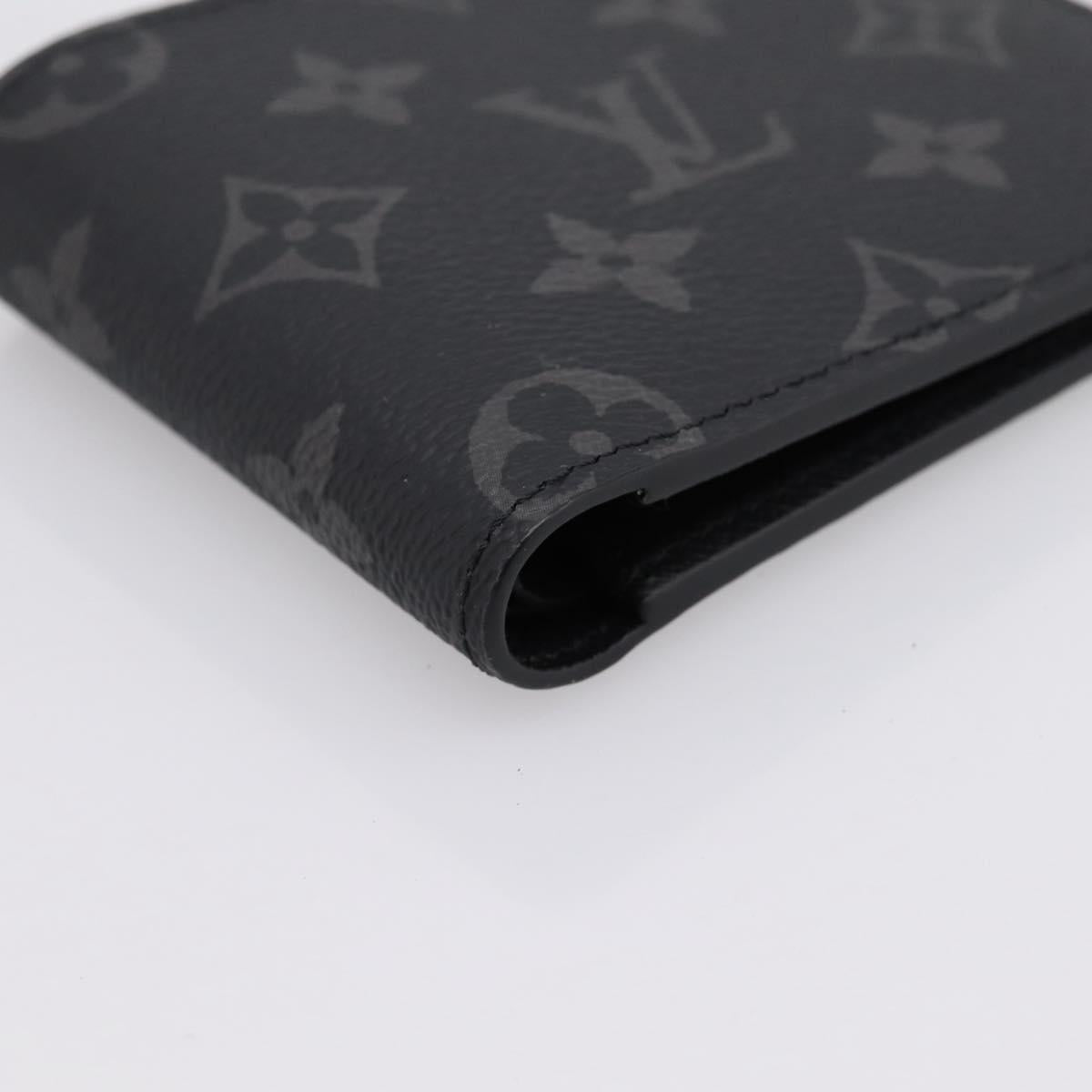 LOUIS VUITTON Monogram Eclipse Portefeuille Multipull M61695 LV Auth 183522M