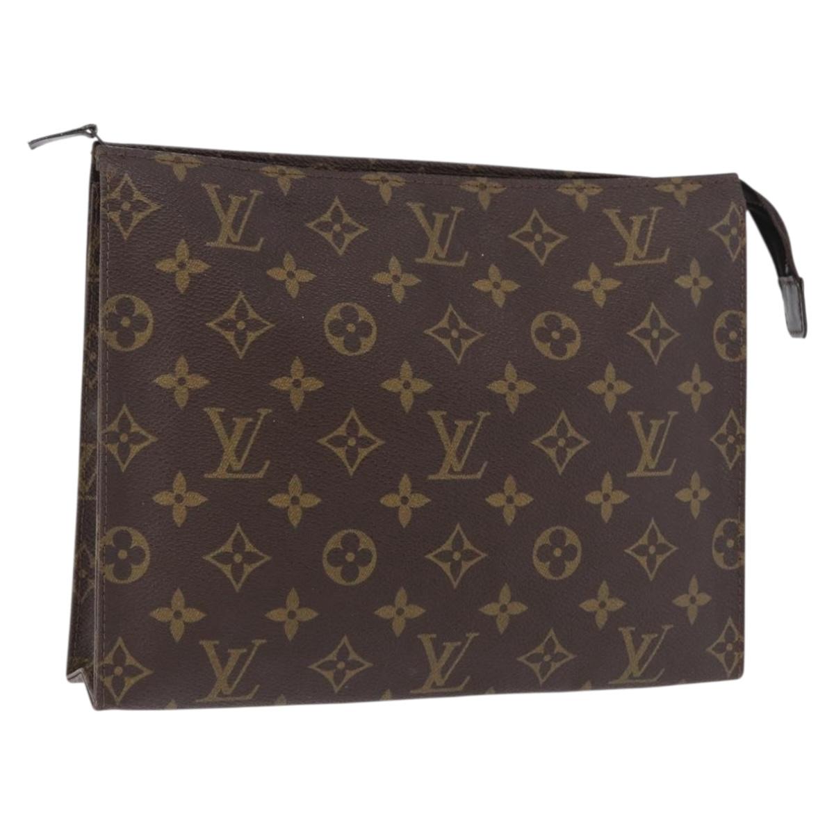 LOUIS VUITTON Monogram Poche Toilette 26 Pouch M47542 LV Auth 183562