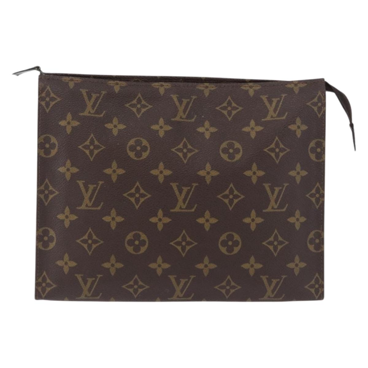 LOUIS VUITTON Monogram Poche Toilette 26 Pouch M47542 LV Auth 183562