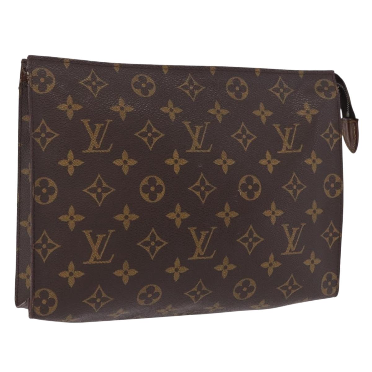 LOUIS VUITTON Monogram Poche Toilette 26 Pouch M47542 LV Auth 183564