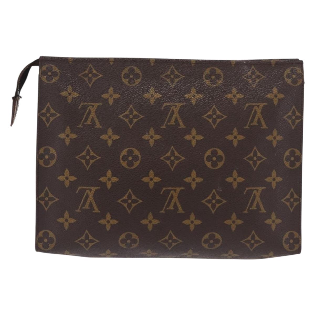 LOUIS VUITTON Monogram Poche Toilette 26 Pouch M47542 LV Auth 183564