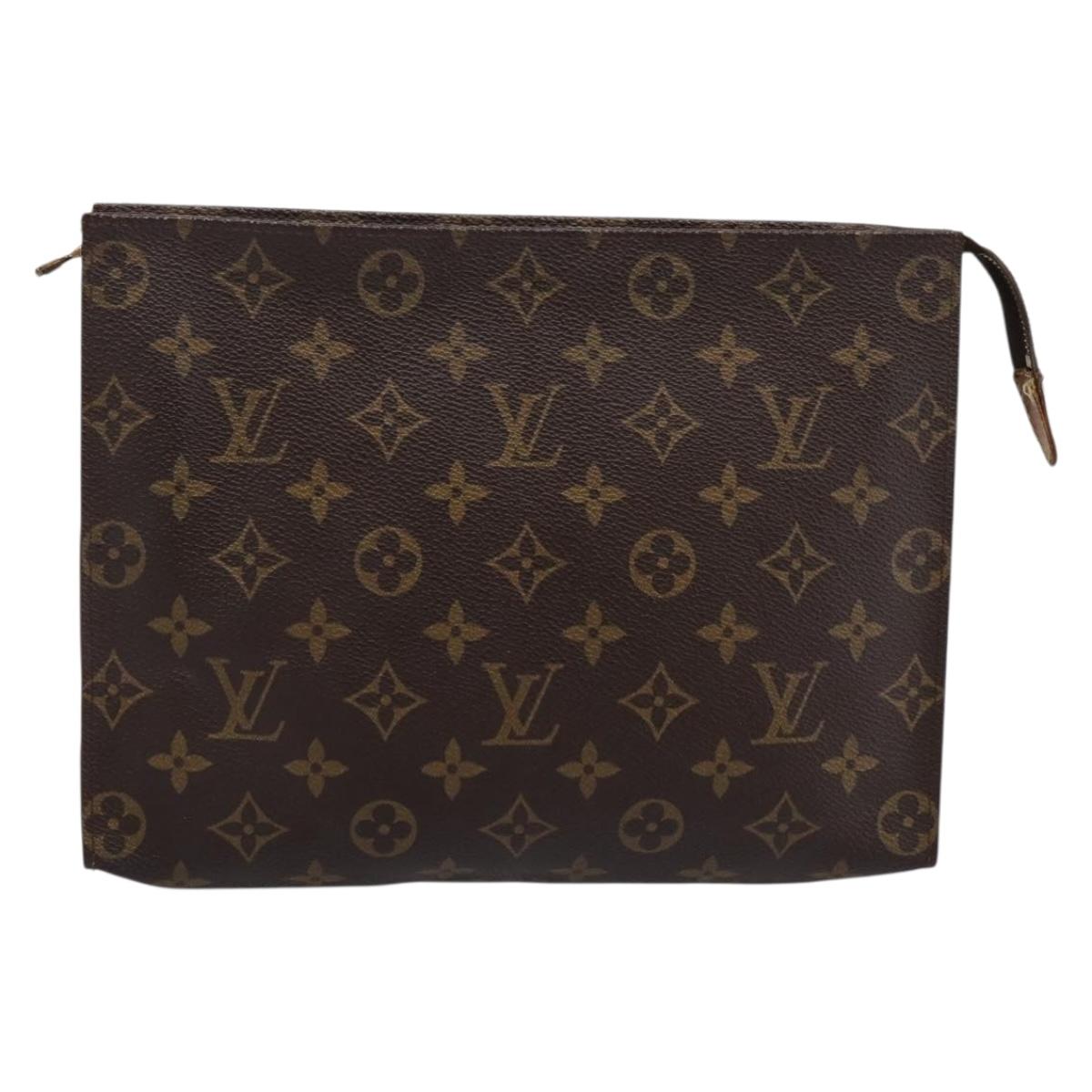 LOUIS VUITTON Monogram Poche Toilette 26 Pouch M47542 LV Auth 183565