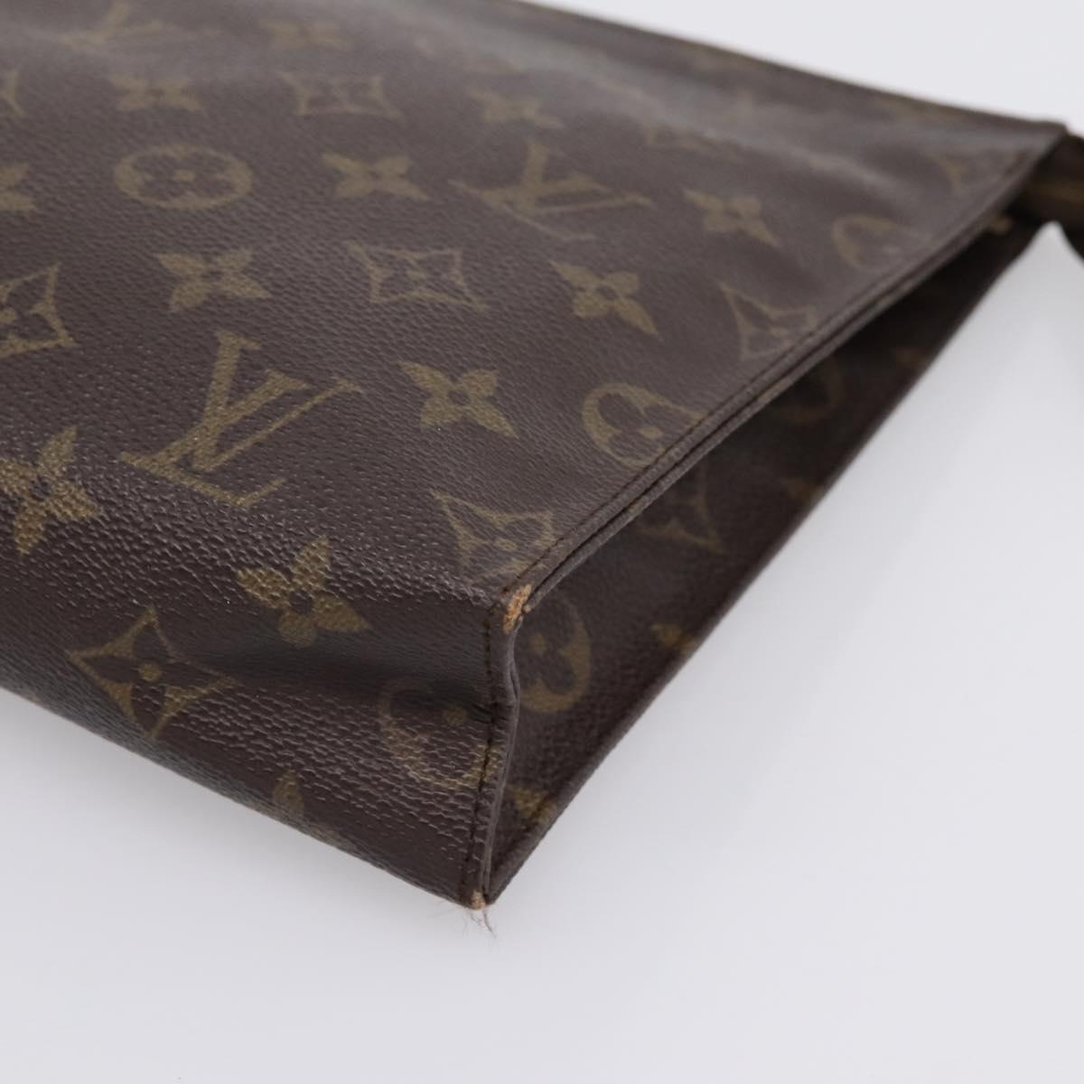 LOUIS VUITTON Monogram Poche Toilette 26 Pouch M47542 LV Auth 183566