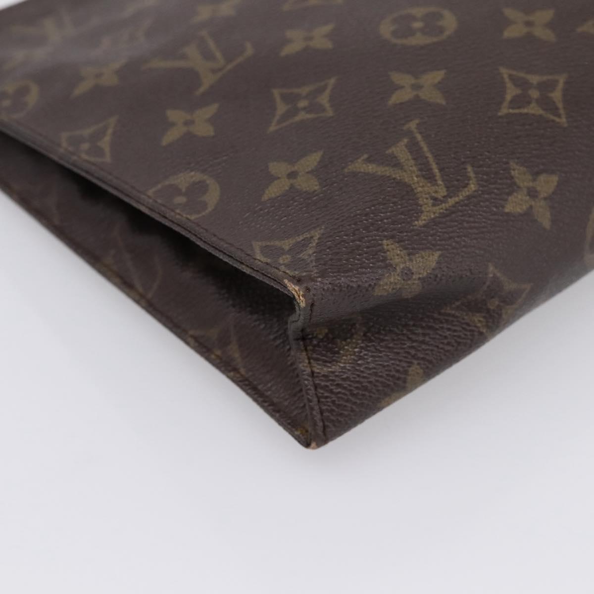LOUIS VUITTON Monogram Poche Toilette 26 Pouch M47542 LV Auth 183566