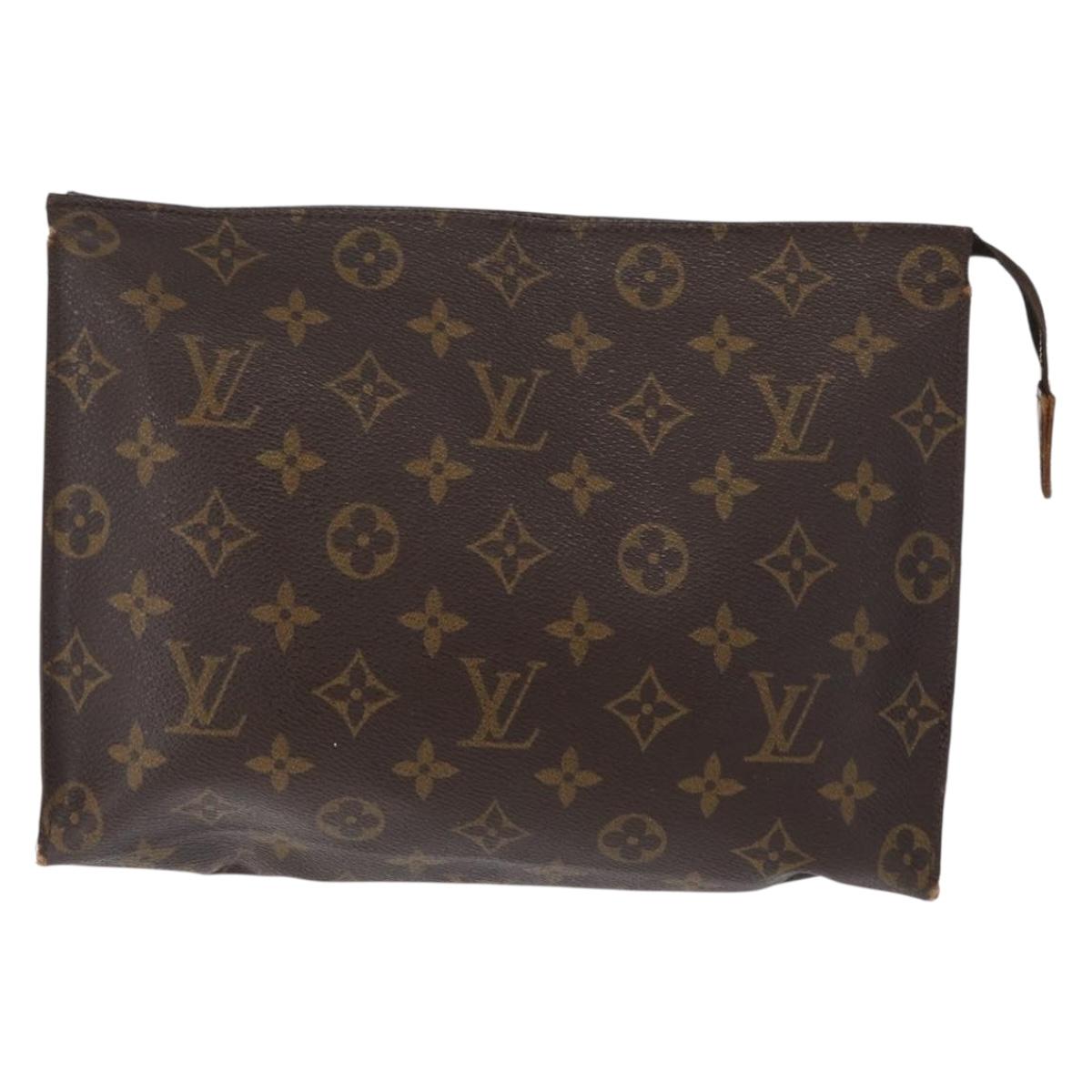 LOUIS VUITTON Monogram Poche Toilette 26 Pouch 4 Set M47542 LV Auth 183571