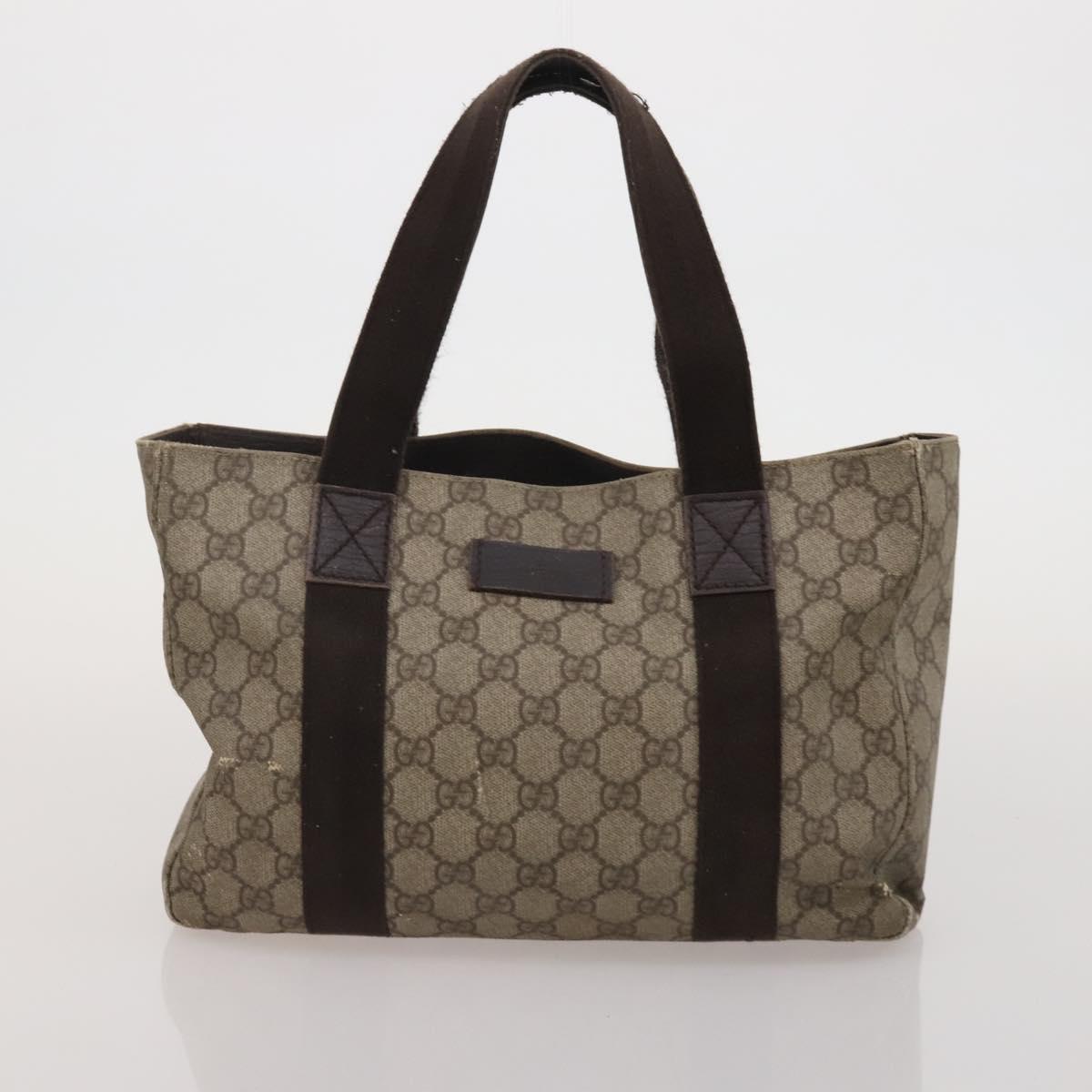 GUCCI GG Supreme GG Canvas Shoulder Bag PVC Nylon 5 Set Beige Black Auth 183572