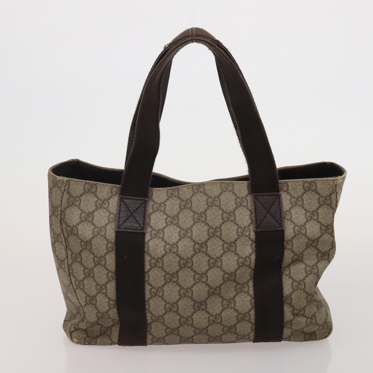 GUCCI GG Supreme GG Canvas Shoulder Bag PVC Nylon 5 Set Beige Black Auth 183572