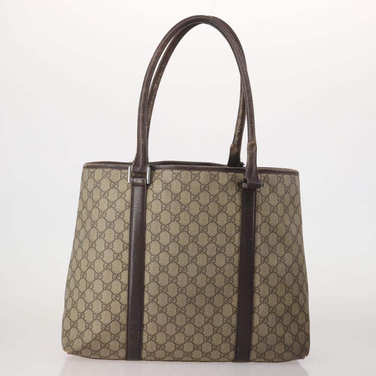 GUCCI GG Supreme GG Canvas Shoulder Bag PVC Nylon 5 Set Beige Black Auth 183572